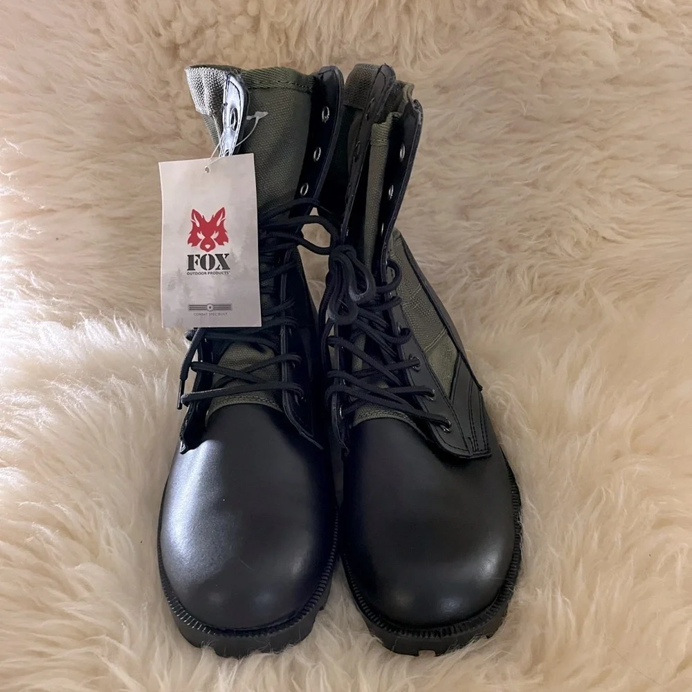 NWT FOX Vietnam Jungle Olive/ Black Combat Hiking Boots